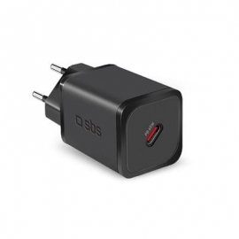 SBS Mini Wall Charger, USB-C, 45 W, must - Vooluadapter