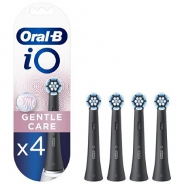 Braun Oral-B iO Gentle Care Black, 4 tk, must - Lisaharjad