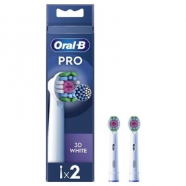 Braun Oral-B Pro 3D White, 2 tk, valge - Varuharjad