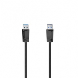 Hama USB-A cable, 5 Gbit/s, 1,5 m, must - Kaabel