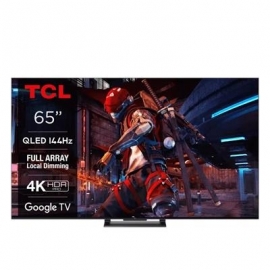 TCL C745, 65'', 4K UHD, QLED, tumehall - Teler