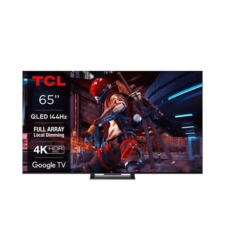 TCL C745, 65'', 4K UHD, QLED, tumehall - Teler