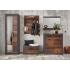 Kummut BROOKLYN pruun / hall, 92x42xH104 cm