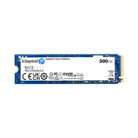 Kingston NV3, 500 GB, M.2, PCIe 4.0, sinine - SSD