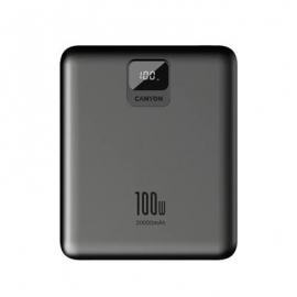 Canyon PB-2008, 100 W, 20000 mAh, tumehall - Akupank