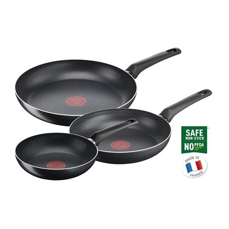 Tefal Simple Cook, 20/24/28 cm, 3-osaline, must - Praepannide komplekt