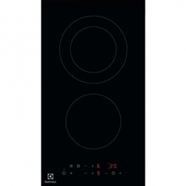 Electrolux 300 Domino, raamita, laius 29 cm, must - Integreeritav keraamiline pliidiplaat