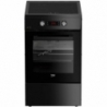 Beko, 60 L, laius 50 cm, must - Induktsioonpliit elektriahjuga