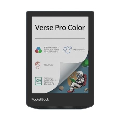 PocketBook Verse Pro Color, 6'', 16 GB, must - E-luger