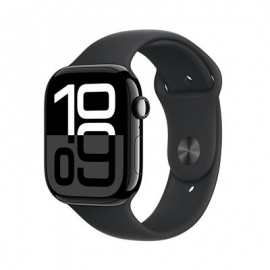 Apple Watch Series 10 GPS + Cellular, 46 mm, sport band, M/L, must alumiinium / must - Nutikell