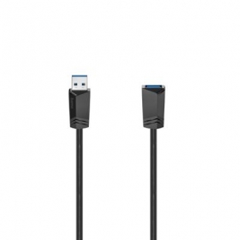 Hama Extension Cable, USB-A 3.0 pikendus, 1,5 m, must - Kaabel