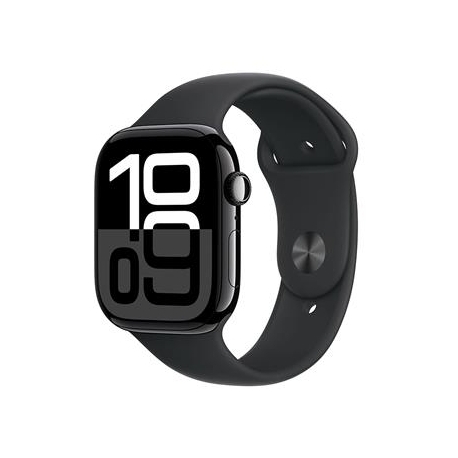 Apple Watch Series 10 GPS + Cellular, 46 mm, sport band, S/M, must alumiinium / must - Nutikell