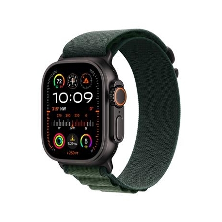 Apple Watch Ultra 2, 49 mm, Alpine Loop, Medium, must titaan / tumeroheline - Nutikell