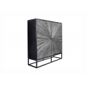 Kapp BARRACUDA hall / must, 100x38xH120 cm