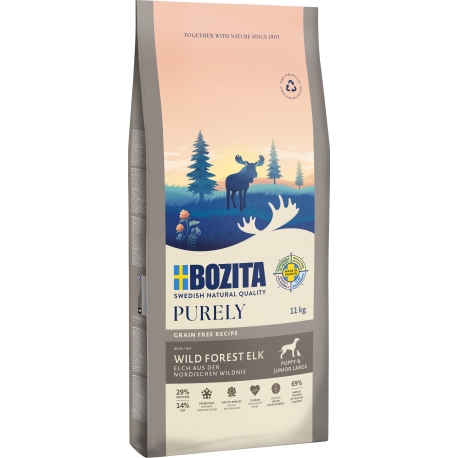 Bozita Purely Puppy&Junior ELK LARGE GRAIN FREE koeratoit 2,5kg