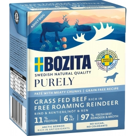 BOZITA koeratoit Grass Fed Beef & Free Roaming Reindeer 12x370g