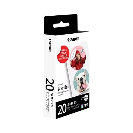 Fotopaber Canon ZINK Ringi kujulised kleebised (20 lehte)