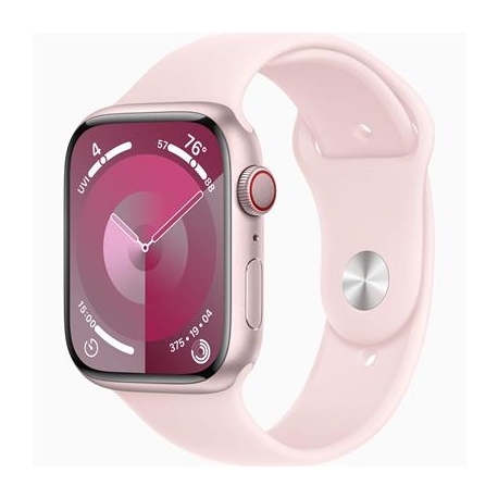 Apple Watch Series 9 GPS + Cellular, 45 mm, Sport Band, M/L, roosa - Nutikell