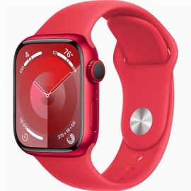 Apple Watch Series 9 GPS + Cellular, 41 mm, Sport Band, S/M, punane - Nutikell