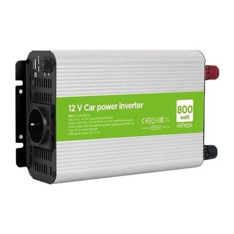 Gembird 12V- 800W + USB port - Inverter