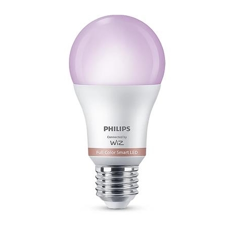 Philips WiZ LED Smart Bulb, 60 W, E27, RGB - Nutivalgusti