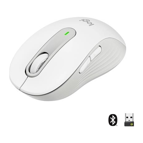 Logitech Signature M650 L, vaikne, valge - Juhtmevaba optiline hiir