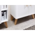 Alumine vannitoakapp 383 mattvalge / tamm, 60x32,5xH77 cm