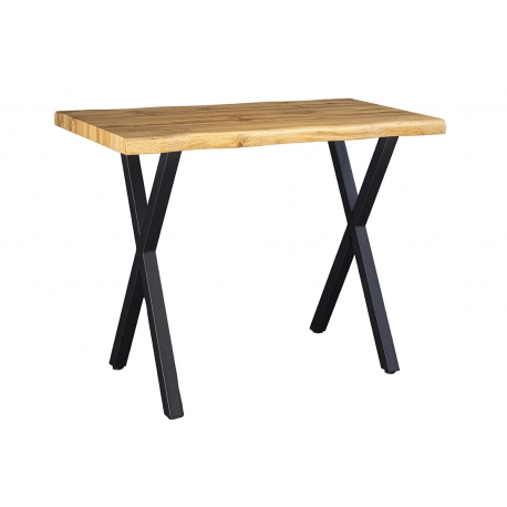 Baarilaud WILD metsik tamm / must, 120x60xH100 cm