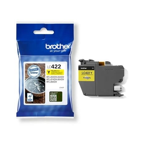 Brother LC422BK, kollane - Tindikassett