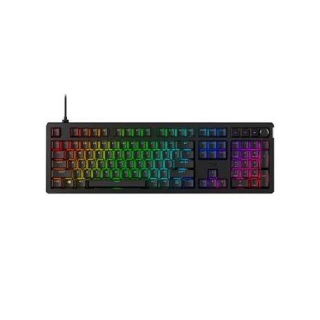 HyperX Alloy Rise, Linear, US, must - Klaviatuur