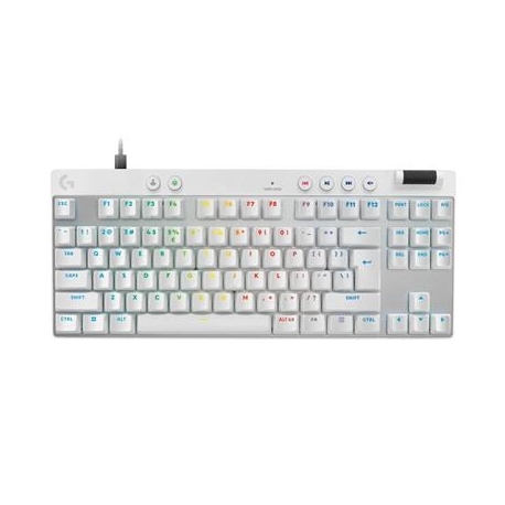 Logitech Pro X TKL Rapid, US, valge - Klaviatuur