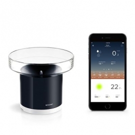 Netatmo Rain Gauge, must - Vihmaandur