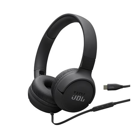 JBL Tune 520C, must - Kõrvapealsed kõrvaklapid