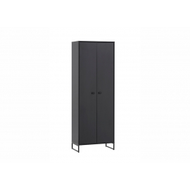 Jalatsikapp JANNE mattmust, 60x33xH170 cm