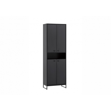 Jalatsikapp JANNE mattmust, 60x33xH186 cm