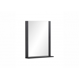Seinapeegel JANNE mattmust, 60x12xH71 cm