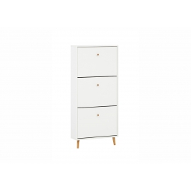 Jalatsikapp BJARNE mattvalge, 60x20xH131 cm