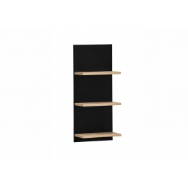Seinariiul EMMIK mattmust / tamm, 30x18xH70 cm