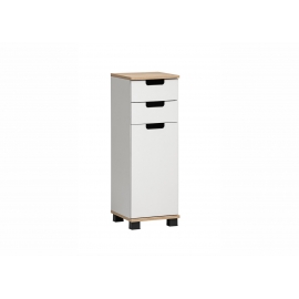 Alumine vannitoakapp EMMIK mattvalge / tamm, 30x33xH88 cm