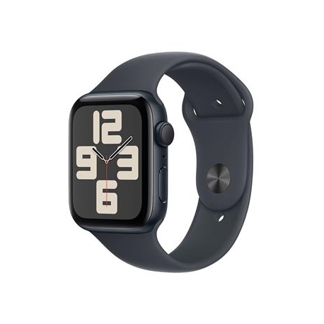Apple Watch SE, 44 mm, GPS, sport band, M/L, must alumiinium / must - Nutikell