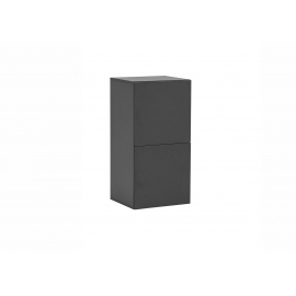 Lukustatav kapp LOCKED antratsiit, 45x41xH93 cm, 2 tk