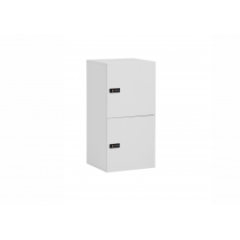 Lukustatav kapp LOCKED mattvalge, 45x41xH93 cm, 2 tk