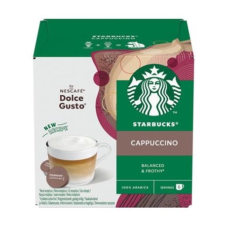 Starbucks Nescafe Dolce Gusto Cappuccino, 6+6 tk - Kohvikapslid