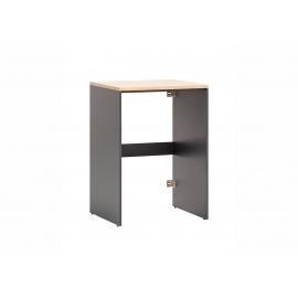 Pesumasinakapp SOLEA mattmust, 67x60xH96 cm
