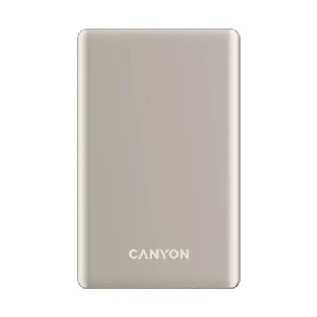 Canyon OnCharge 505 Slim Magsafe, 5000 mAh, juhtmevaba laadimine, USB-C, beež - Akupank