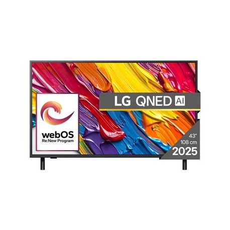 LG QNED82 AI, 43'', 4K UHD, QNED, must - Teler