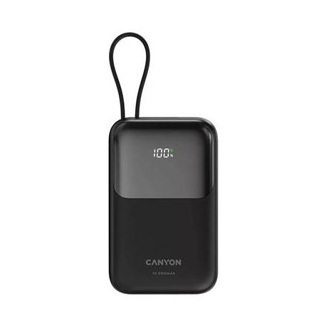 Canyon OnPower 101, 10 000 mAh, must - Akupank