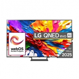 LG QNED93 evo AI, 55'', 4K UHD, QLED, Mini LED, must - Teler