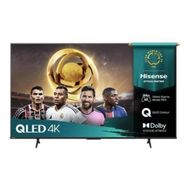 Hisense E7Q PRO, 85'', 4K UHD, QLED, must - Teler