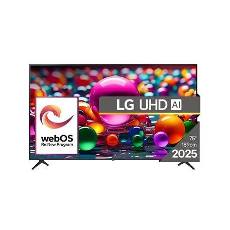 LG UHD AI UA75, 75'', 4K UHD, LED LCD, must - Teler